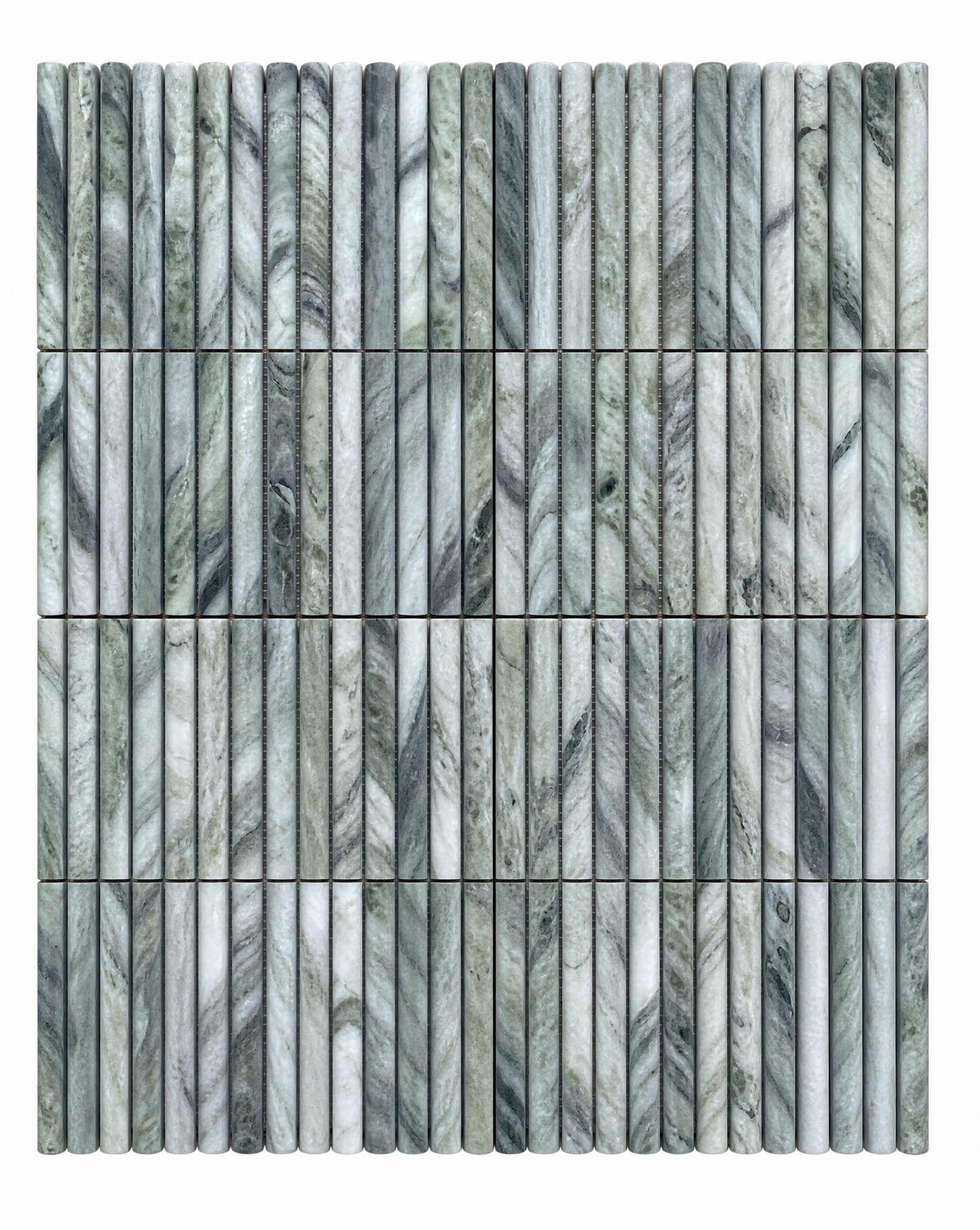 CURL AMAZONIA NATURAL STONE MINI FLUTE MOSAIC TILE
