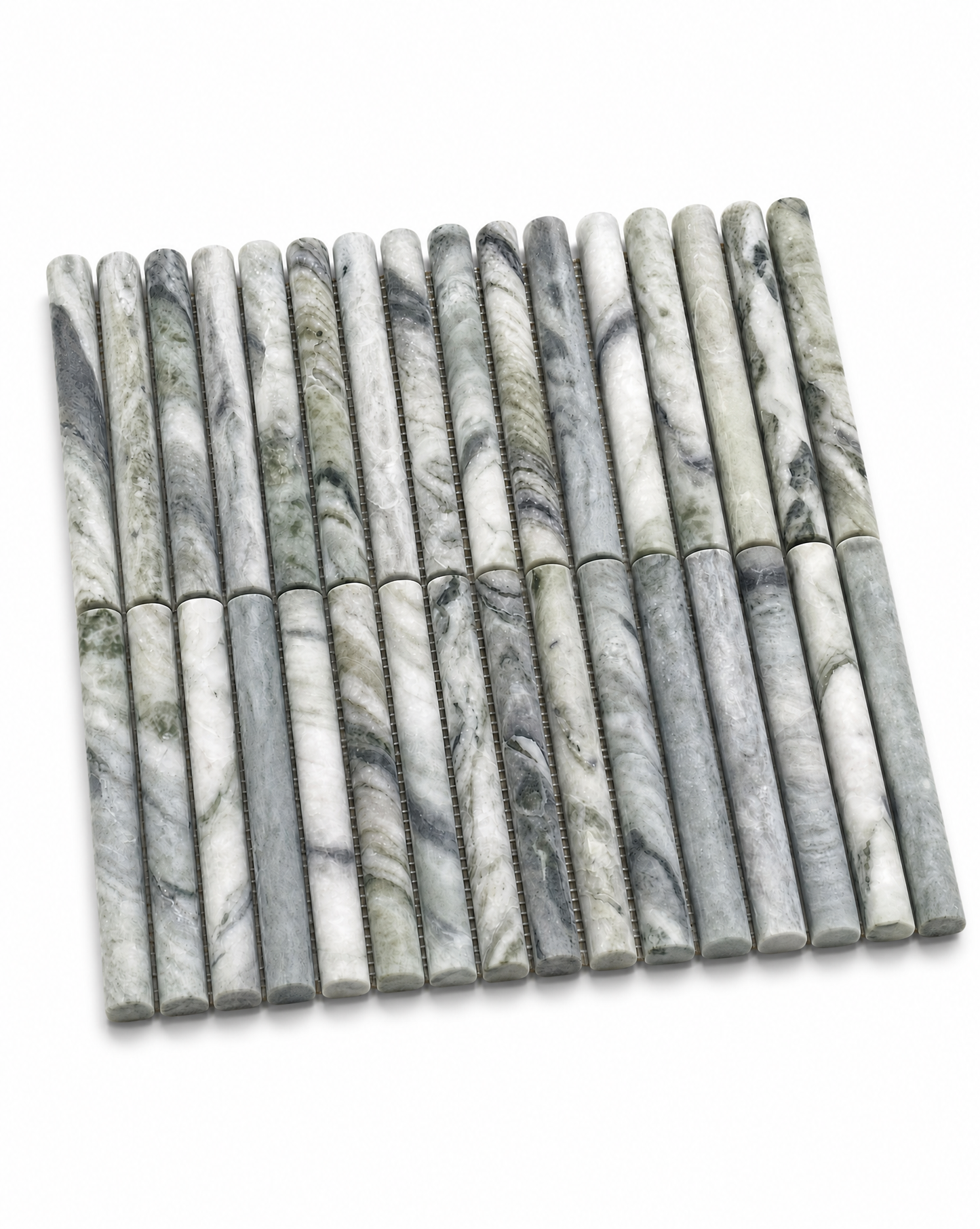 CURL AMAZONIA NATURAL STONE MINI FLUTE MOSAIC TILE
