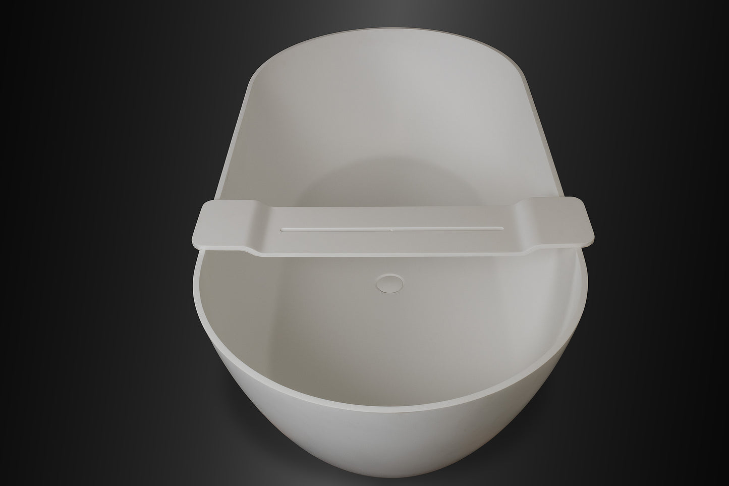 Solid Surface Bath Caddie Matte White
