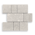 CALELLA BOTTOCINO LIMESTONE RECTANGLE AND SQUARE MOSAIC TILE