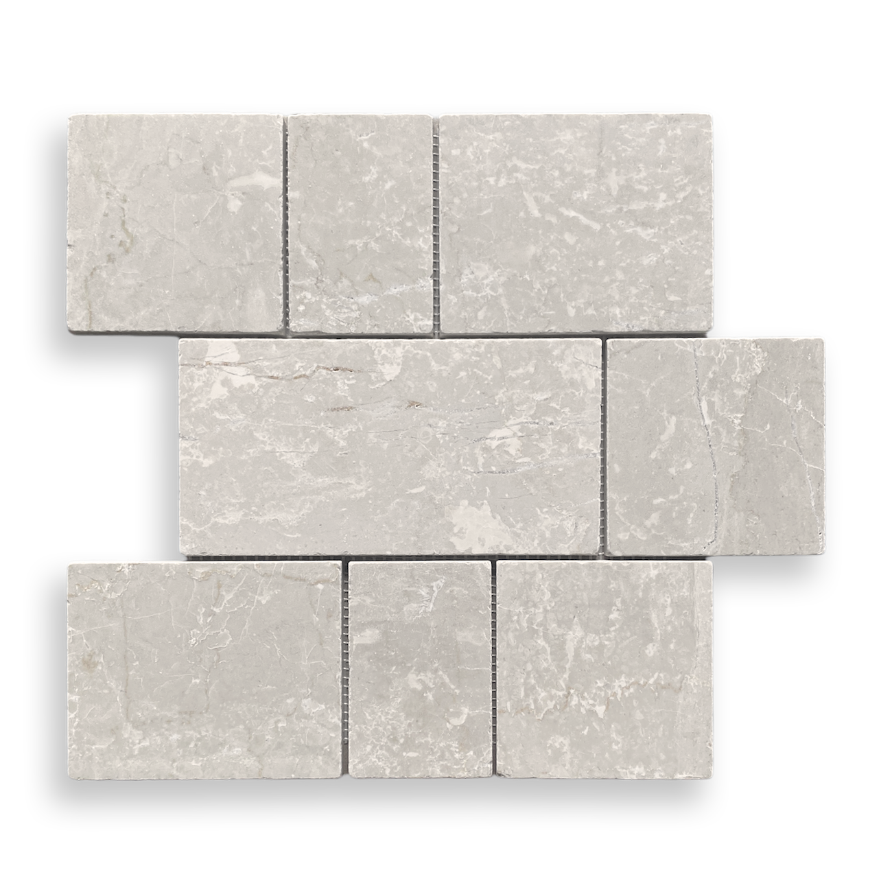 CALELLA BOTTOCINO LIMESTONE RECTANGLE AND SQUARE MOSAIC TILE