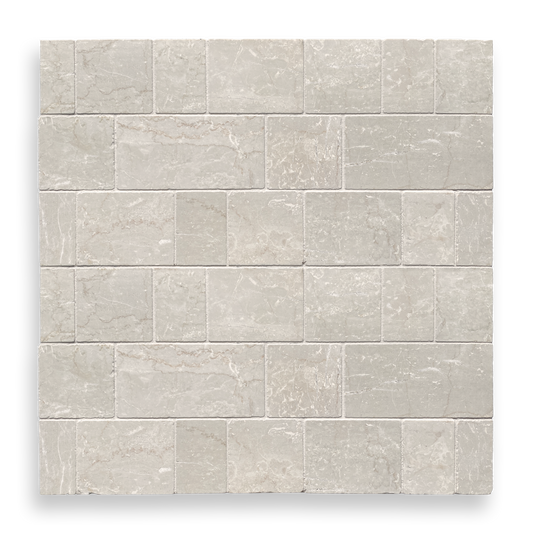 CALELLA BOTTOCINO LIMESTONE RECTANGLE AND SQUARE MOSAIC TILE