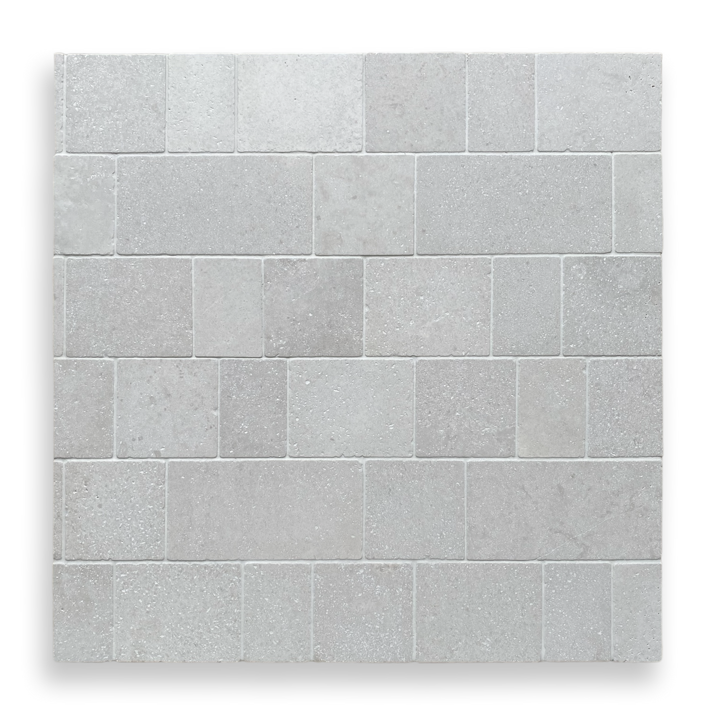 CALELLA GRIS TRAVERTINE RECTANGLE AND SQUARE MOSAIC TILE