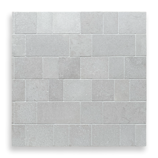 CALELLA GRIS TRAVERTINE RECTANGLE AND SQUARE MOSAIC TILE