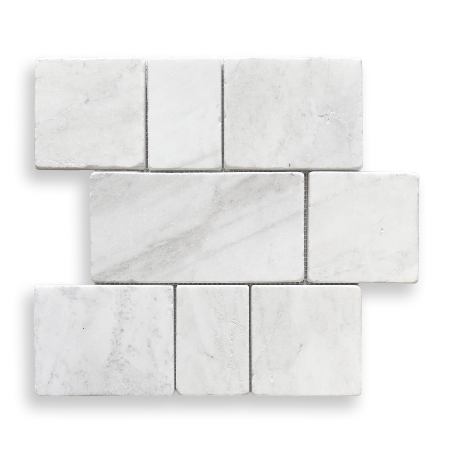 CALELLA LIGHT BIANCO ORO RECTANGLE AND SQUARE MOSAIC TILE