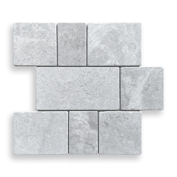 Calella Tundra Grey Rectangle and Square Mosaic Tile