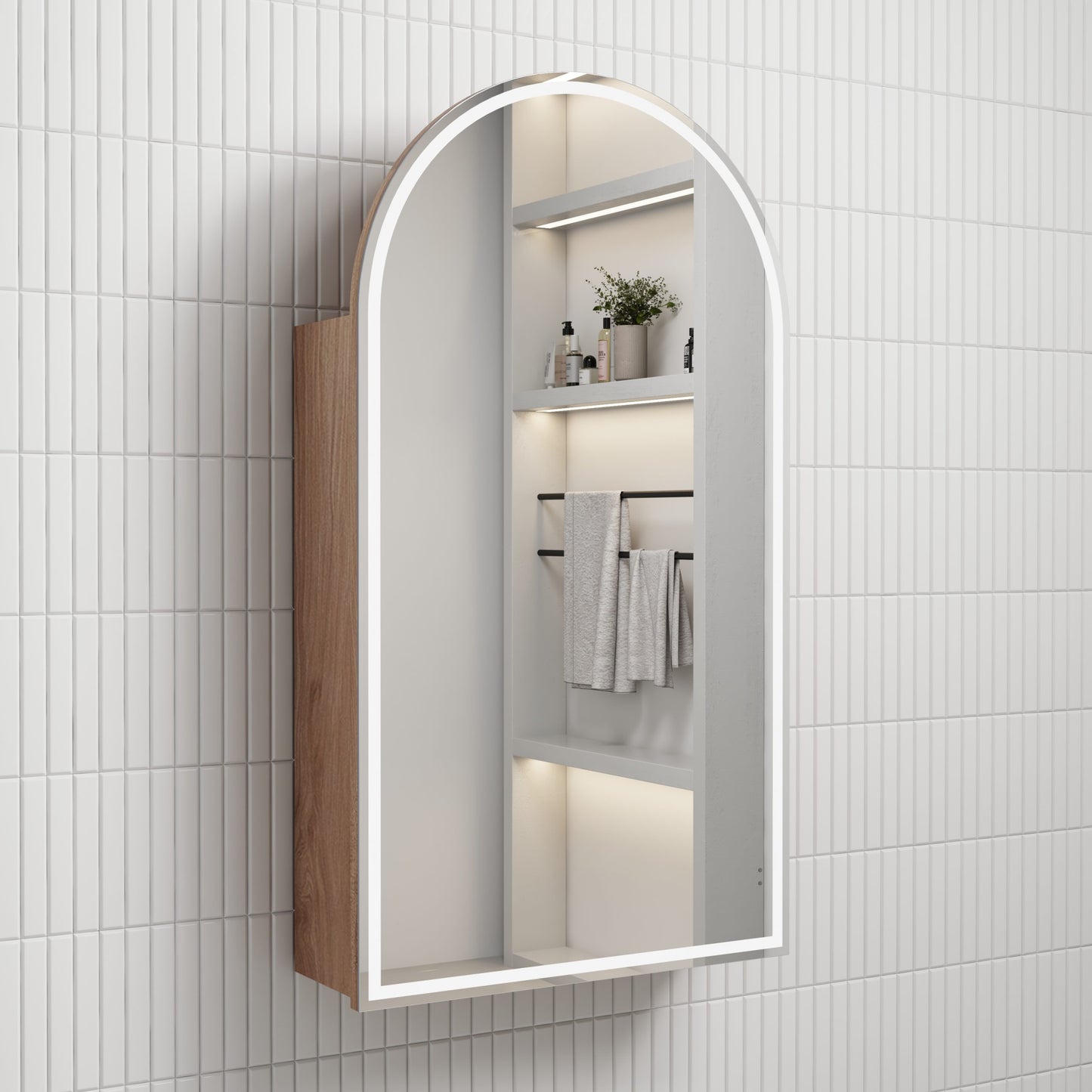 Canterbury LED Shaving Cabinet Matte White