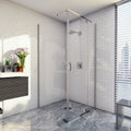 Cascade 900/1000/1200 Semi-Frameless Pivot Shower Screen
