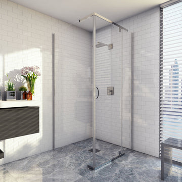 Cascade 900/1000/1200 Semi-Frameless Pivot Shower Screen — Shower Screens & Enclosures, Shower Screen Hardware