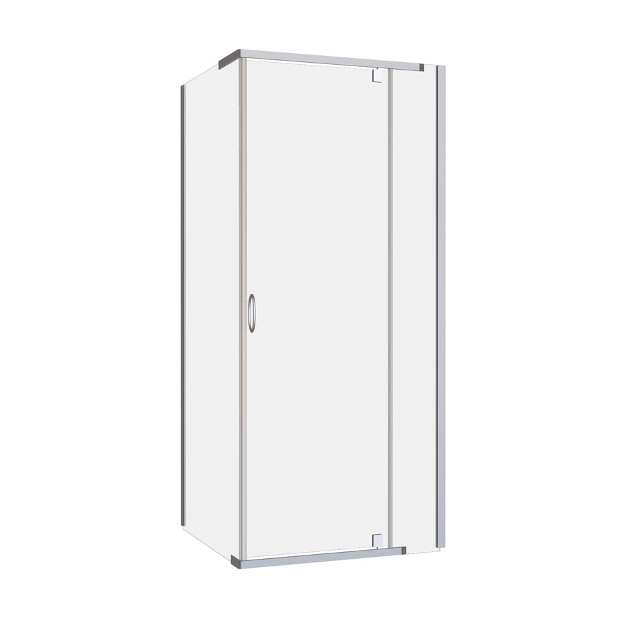 Cascade 900/1000/1200 Semi-Frameless Pivot Shower Screen