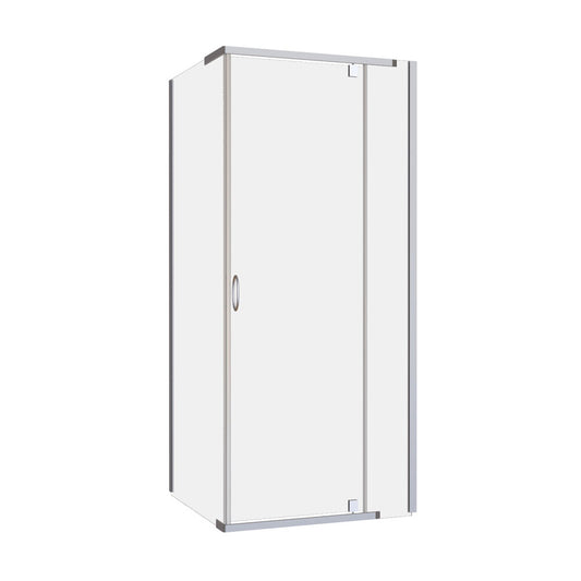 Cascade 900/1000/1200 Semi-Frameless Pivot Shower Screen