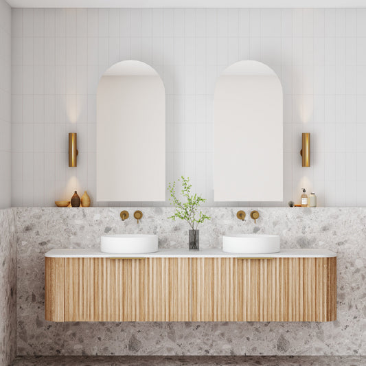 Archied 450mm Shaving Cabinet Matte White