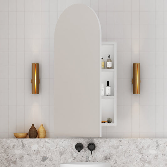 Archied 450mm Shaving Cabinet Matte White