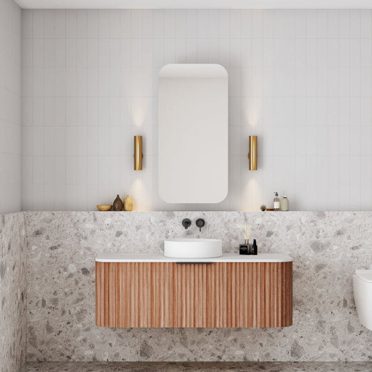 Rec 450mm Shaving Cabinet Matte White