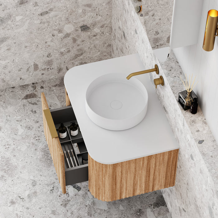 V-Groove 750mm Wall Hung Vanity