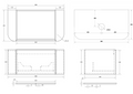 V-Groove 900mm Wall Hung Vanity