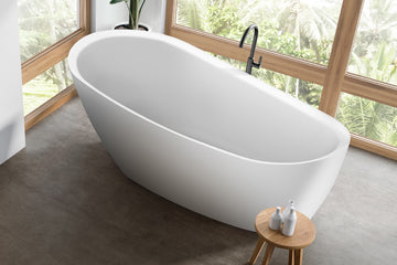 Caval 1480 /1680 Freestanding Bath — White Baths, Acrylic Baths, Oval Baths