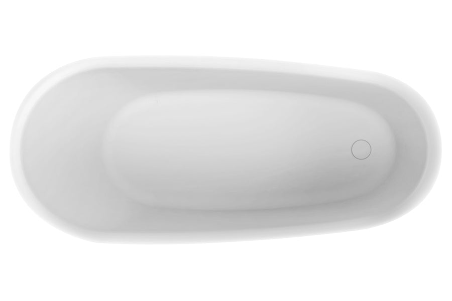 Caval 1480 /1680 Freestanding Bath — White Baths, Acrylic Baths, Oval Baths