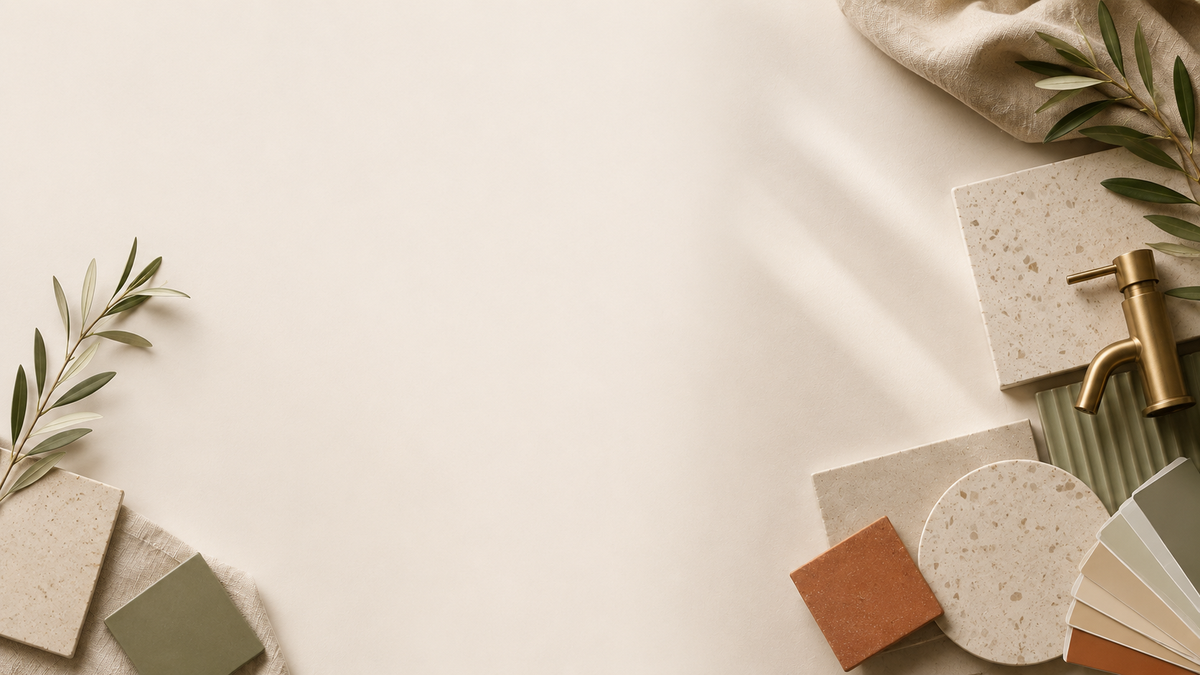 Interior finishes arranged for a Repubblica design consultation