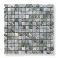 Cortona Amazonia Natural Stone Artisan Cut Small Square Mosaic Tile — Green, Square