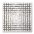 Cortona Botticino Limestone Artisan Cut Small Square Mosaic Tile — Beige, Square
