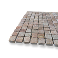 Cortona Rosa Murcia Natural Stone Artisan Cut Small Square Mosaic Tile — Pink, Square