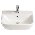 Cygnet 550 Wall Basin - 1 Taphole - Overflow - Inc Fixing Kit