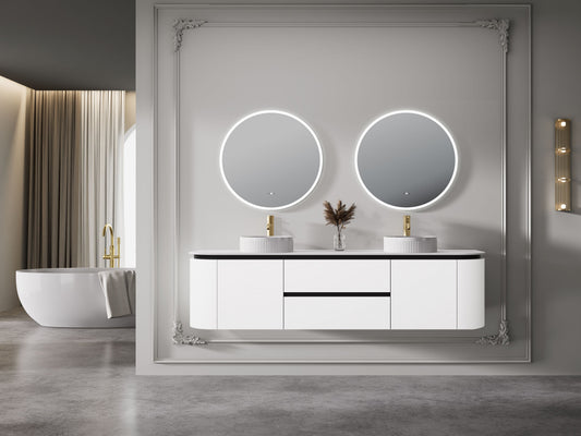 Devito Modern Wall Hung Vanity PVC Cabinet LK-MD1521W