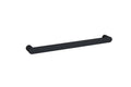 DSP6B Matt Black Flat Pill Single Bar Heated Towel Rail