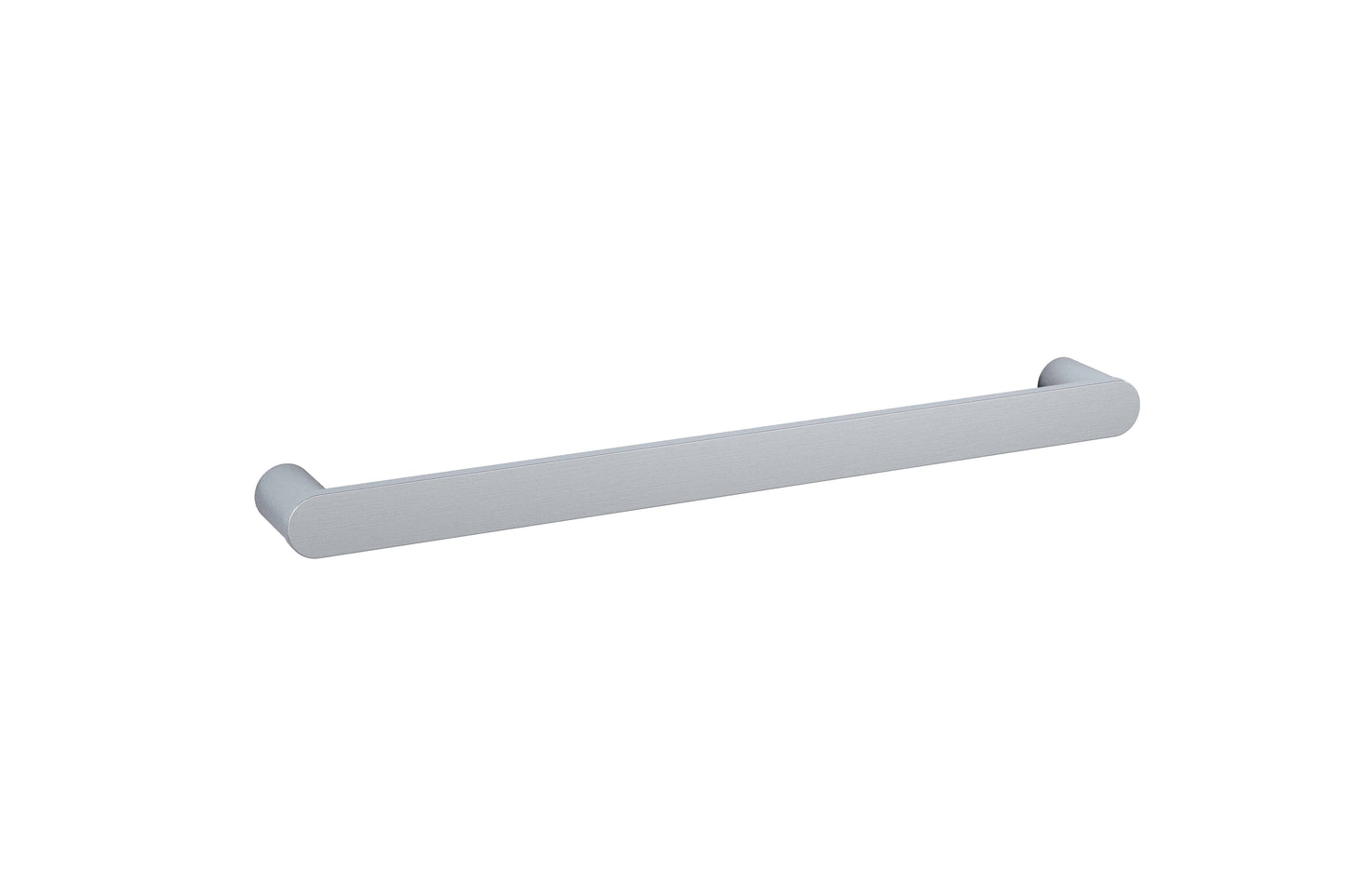 DSP6BR Brushed Stainless Flat Pill Single Bar Heated Towel Rail
