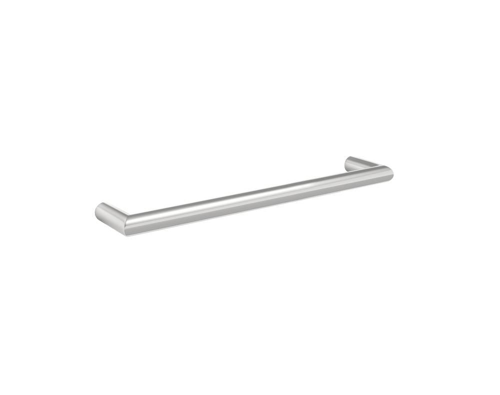 DSR4 Round Single Bar Polished Heated Towel Rail