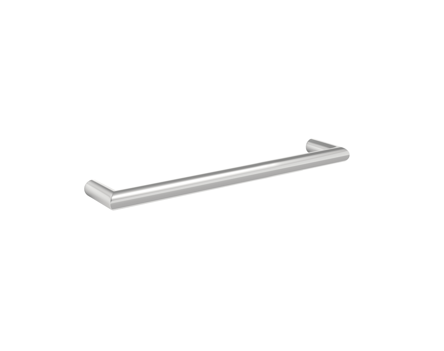 DSR4 Round Single Bar Polished Heated Towel Rail