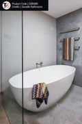 DSR6BR Round Brushed Single Bar Heated Towel Rail