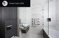 DSS6 Square Single Bar Polished Heated Towel Rail