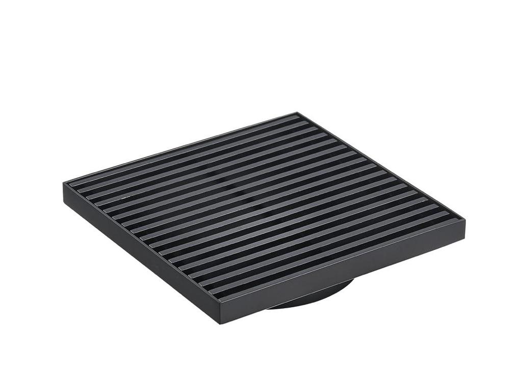 Black Grills square floor drain (80 mm)DX444B — Floor Wastes & Drains