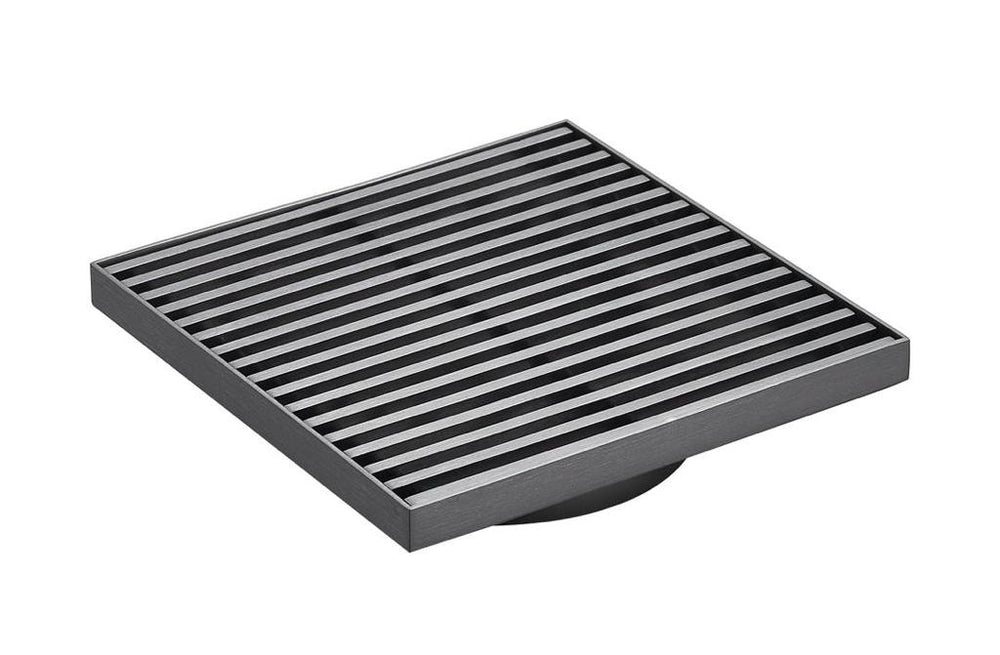 Gun Metal Grills square floor drain (80 mm)DX444GM