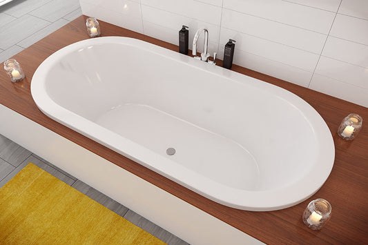 Decina Caval 1800 Island Bath - Bath Accessories — White Baths, Acrylic Baths, Oval Baths