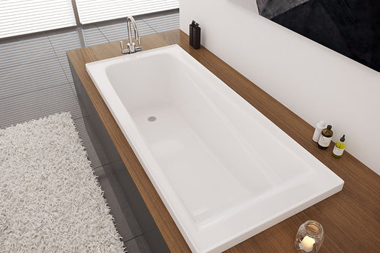 Novara 1525/1665 Inset & 1653 Island Bath — White Baths, Acrylic Baths, Built In Baths, Rectangular Baths