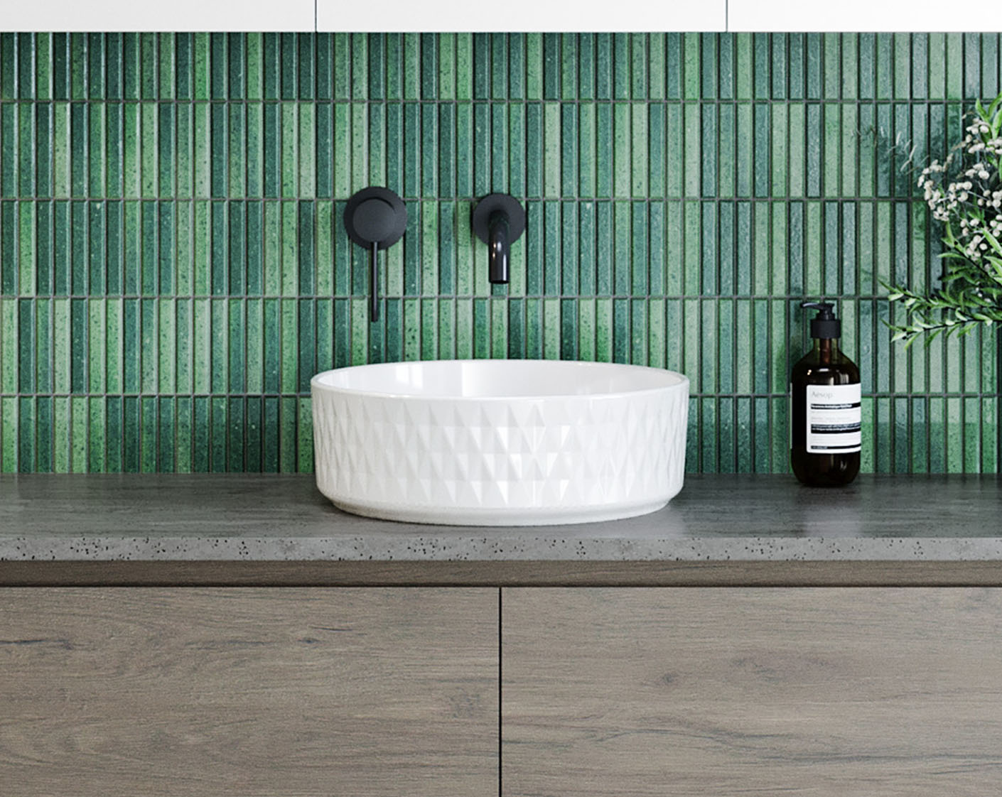 Timberline Diamond Basin White Matt