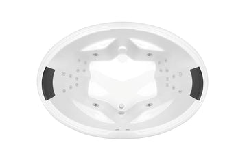 Duo 1850 Dolce Vita 24-Jet Spa Bath — White Baths, Acrylic Baths, Oval Baths