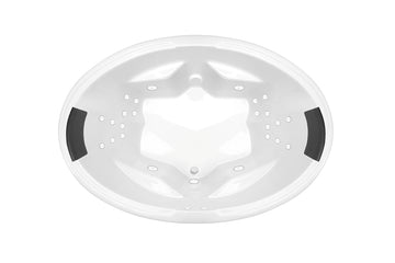 Duo 1850 Santai 12-Jet Spa Bath — Acrylic Baths, Oval Baths