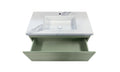 Sedona Olive Green Fluted Wall Hung PVC Cabinet LK-MS900W-OG