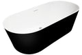 Elinea 1500/1790 Freestanding Bath with Integrated Overflow (Black)