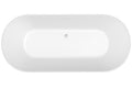 Elinea 1500/1790 Freestanding Bath with Integrated Overflow (Black)