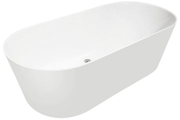 Elinea 1500/1790 Freestanding Bath (White) — Acrylic Baths, Oval Baths