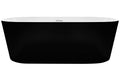 Elinea 1500/1790 Freestanding Bath with Integrated Overflow (Black)