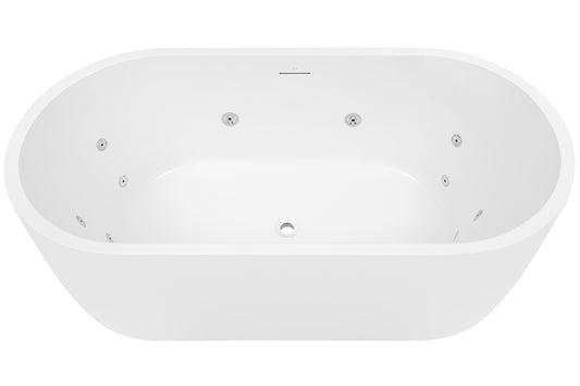 Elisi 1700 Freestanding Spa Bath 12-Jets with Integrated Overflow