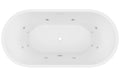 Elisi 1700 Freestanding Spa Bath 12-Jets with Integrated Overflow