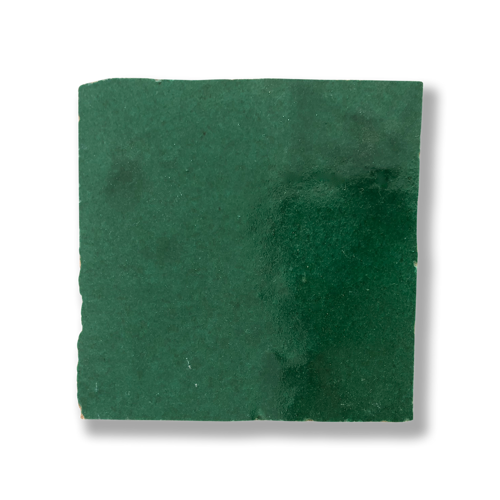 Medina Emerald Green Moroccan Zellige Square Tile