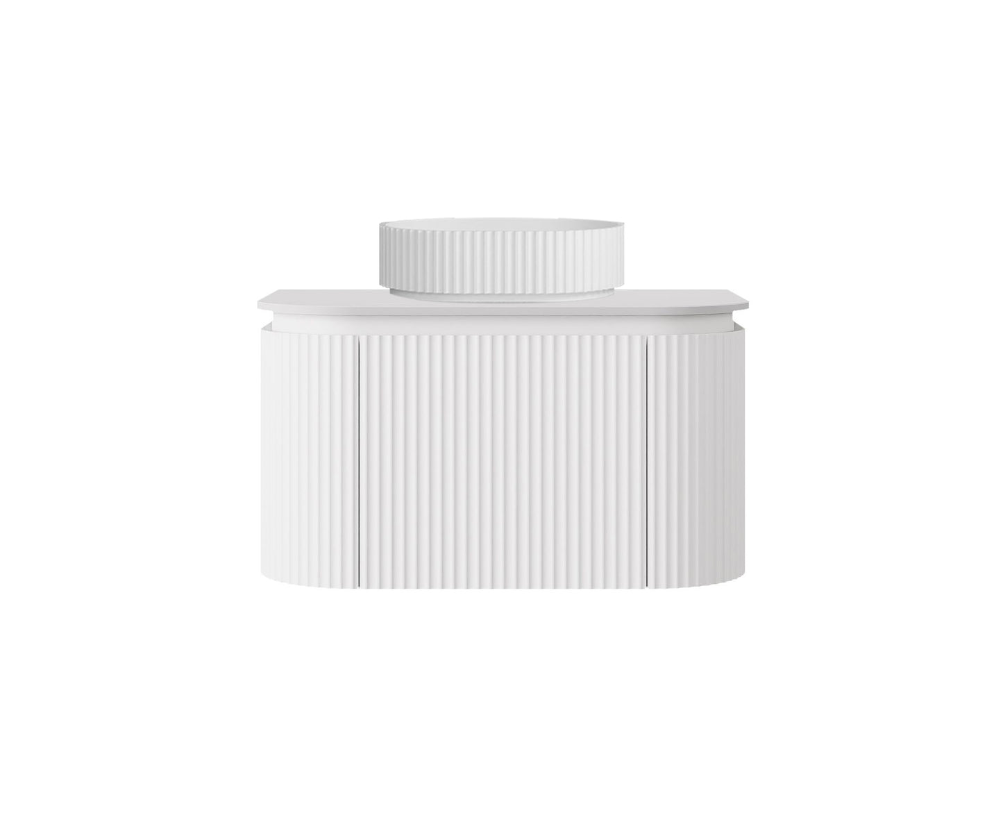 Estella Modern Wall Hung Vanity PVC Cabinet Matte White